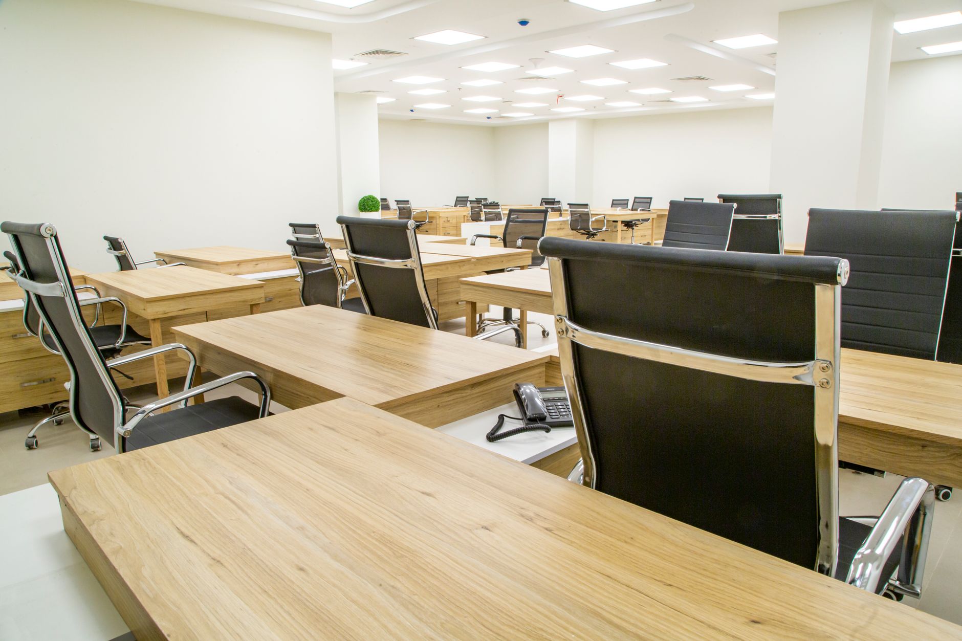 Training desks ready for class